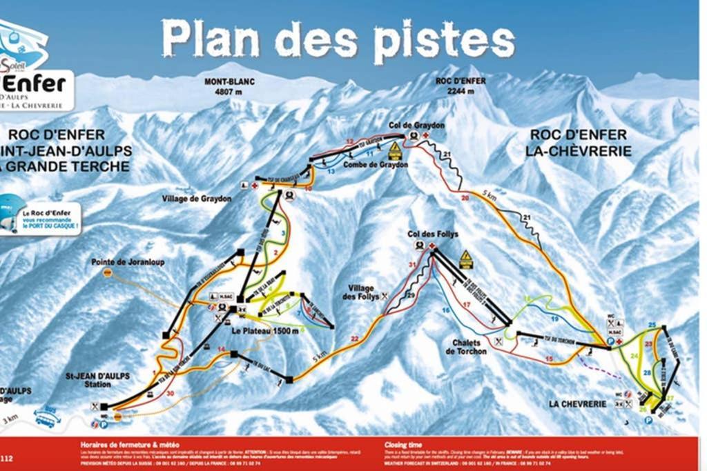 L'Enchalpe: Ski-In Studio with Pool and Mountain Views Saint-Jean-d'Aulps Exterior photo