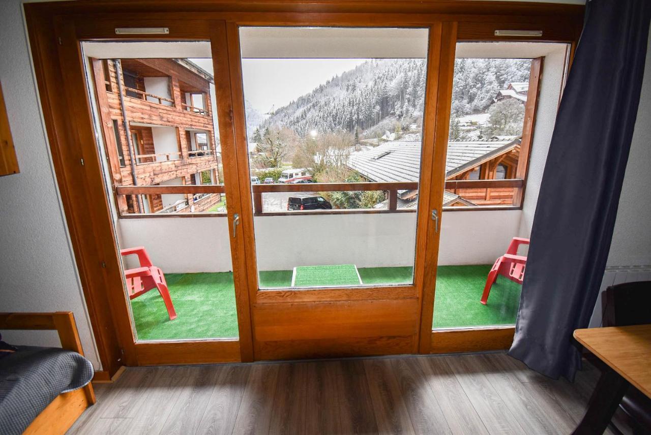L'Enchalpe: Ski-In Studio with Pool and Mountain Views Saint-Jean-d'Aulps Exterior photo